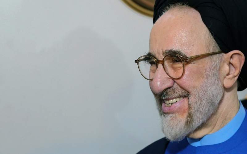 سید محمد خاتمی در فرش قرمز افتتاحیه فیلم «زیبا صدایم کن»