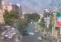انتشار برای اولین بار:لحظه انفجار مهیب میدان تجریش در حمله ۲۵ خرداد