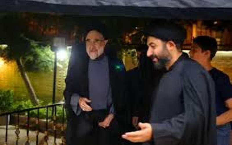 حضور سید محمد خاتمی در مراسم عزاداری شب تاسوعا دارالزهرا